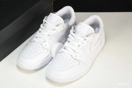 Retro Jordan Low 1 Golf Triple DD9315-101 White 0823
